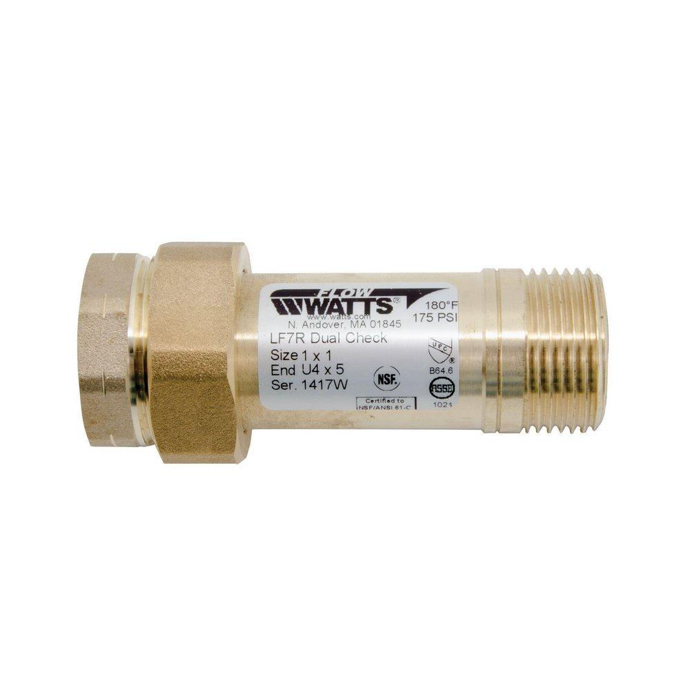 Watts Bronze Brass Female Meter Threaded x Male Meter Threaded Backflow Preventer 