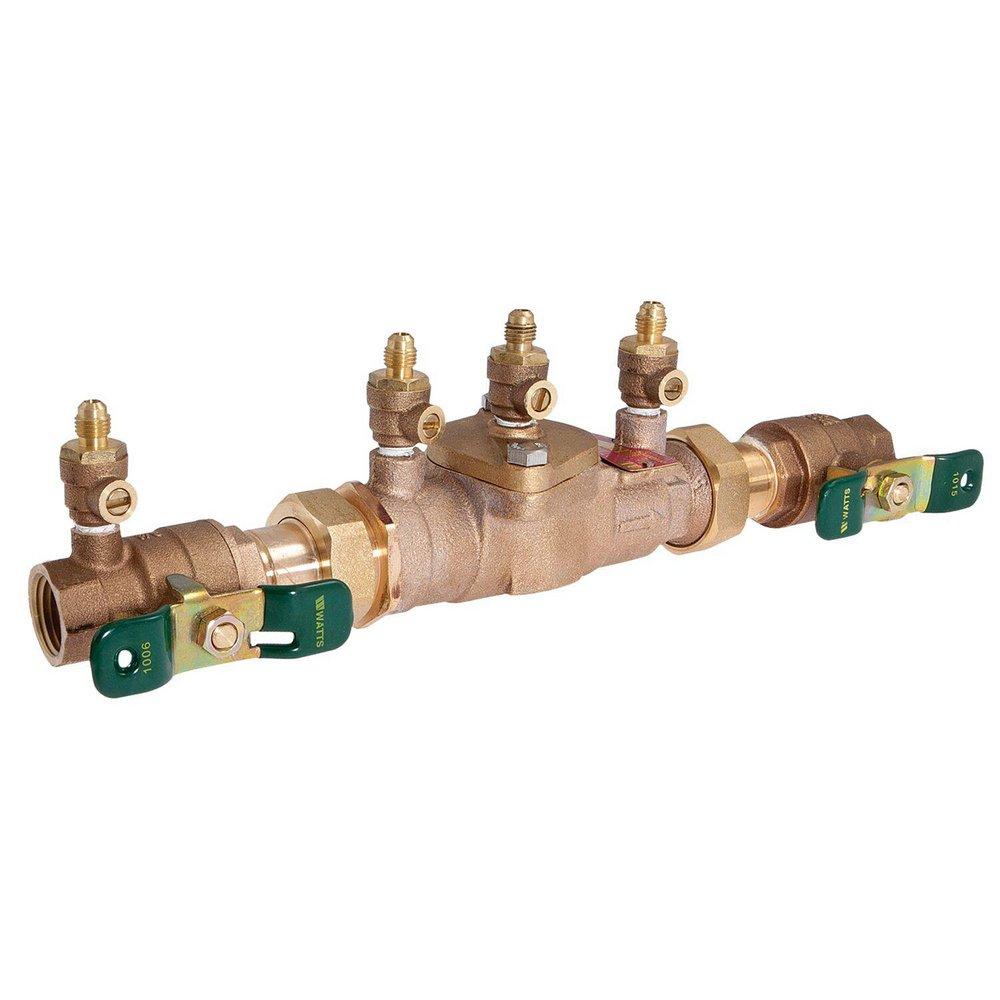 Watts 3/4 LF007M3-QT Lead Double Check Valve Backflow Preventer - LF007M3QT