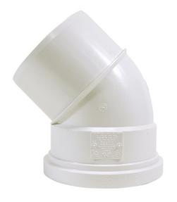 6 in. Gasket x Spigot 45 Degree SDR 35 Plastic Sewer Elbow