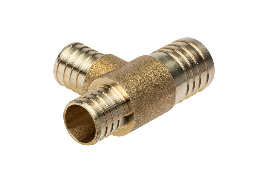 Zurn PEX Barbed Brass Reducing Tee 
