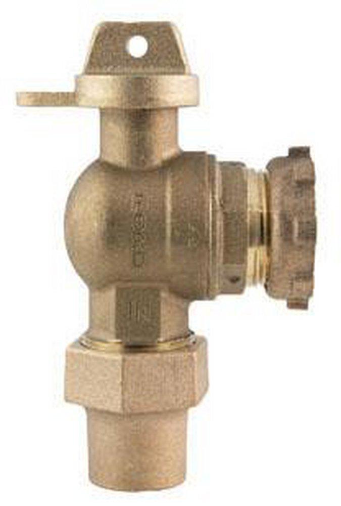 Ford Meter Box Flared x Meter Yoke Brass Ball Valve 