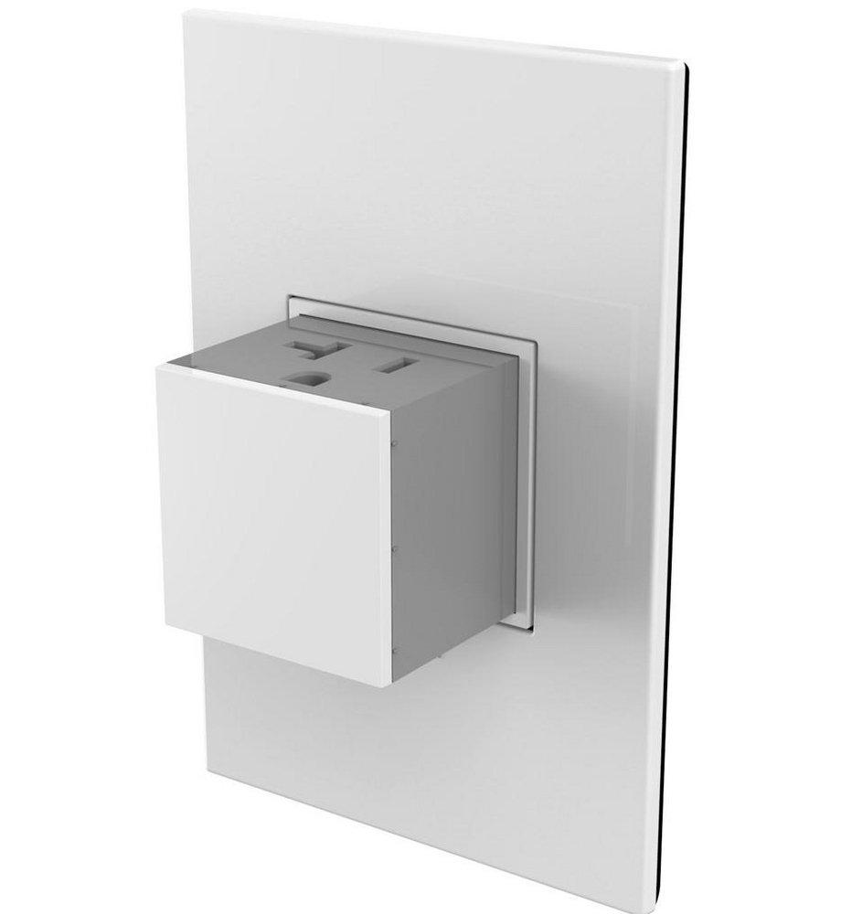 Pass & Seymour White Pop-Out Outlet 