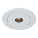 3-3/4 in. 50W 1-Light Round Pin Hole Recessed Trim in White