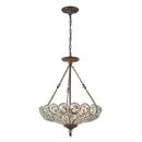 Elk Home Mocha 20 in. 60W 5-Light Candelabra E-12 Incandescent Pendant 