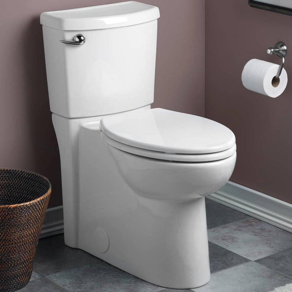 American Standard White Elongated Toilet Bowl with Slow Close Sea 