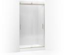 82 x 26 in. Front Sliding Glass Panel and Assembly Kit for Shower Door in Brushed Nickel