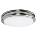 Contemporary Round Flushmount in Brushed Nickel