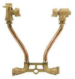 5/8 x 3/4 in. CTS Pack Joint Copper Reducing Single Meter Setter