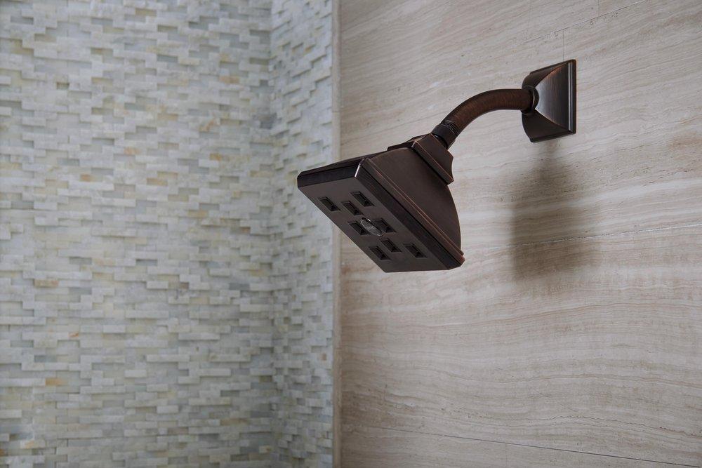 Brizo Venetian Bronze Shower Arm and Flange 