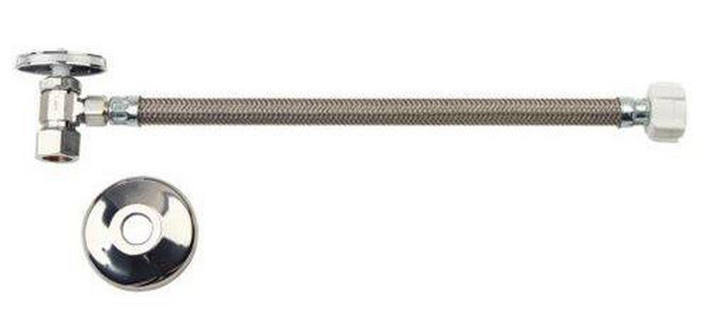 BrassCraft Polished Chrome Toilet 1/2 in x 3/8 in. Supply Kit in Polished Chrome 