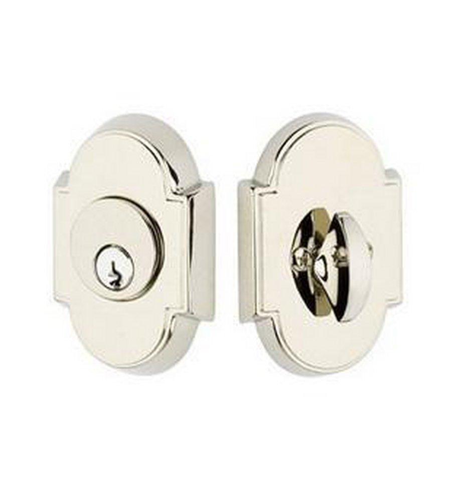 Emtek Products Satin Nickel Single Cylinder Deadbolt 