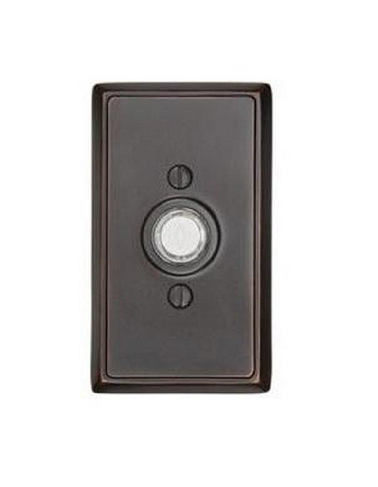 Emtek Products Satin Nickel Rectangle Doorbell Button 