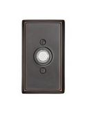 Rectangle Doorbell Button in Satin Nickel