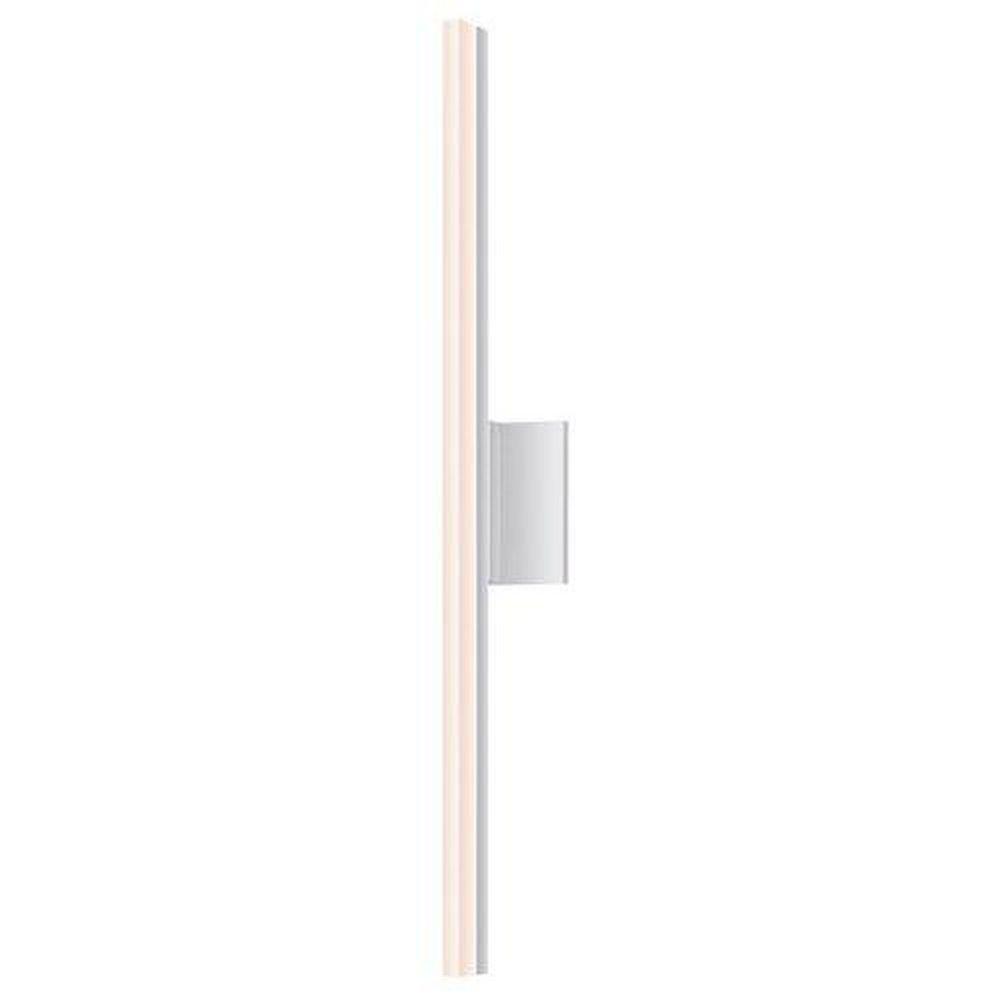 SONNEMAN Bright Satin Aluminum 1-Light Wall Sconce 