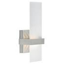1-Light Wall Sconce in Antique Bronze with Frosted Glass Shade