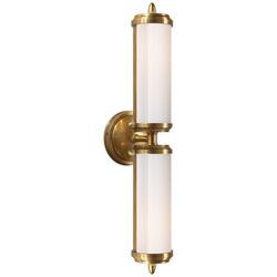 40W 2-Light Medium Vanity Fixture in Hand Rubbed Antique Brass