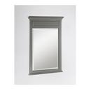 34 x 24 in. Framed Rectangle Mirror in Medium Grey