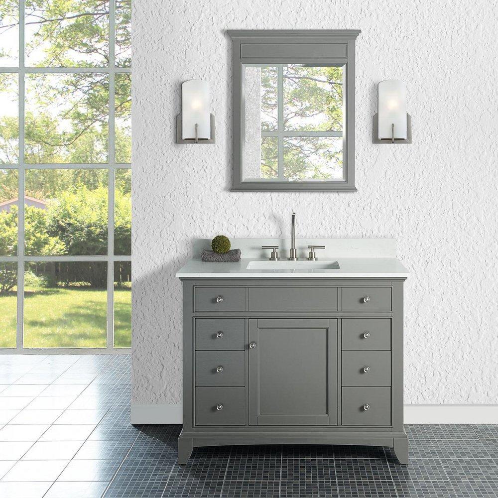 Fairmont Designs Medium Grey Porcelain Vanity in Grey 