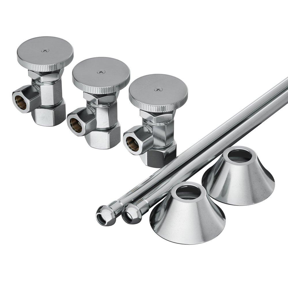 PROFLO&reg; Chrome OD x OD Commercial Lavatory Kit 