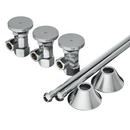 5/8 x 3/8 in. Straight Supply Stop Kit for Sinks in Chrome Plated