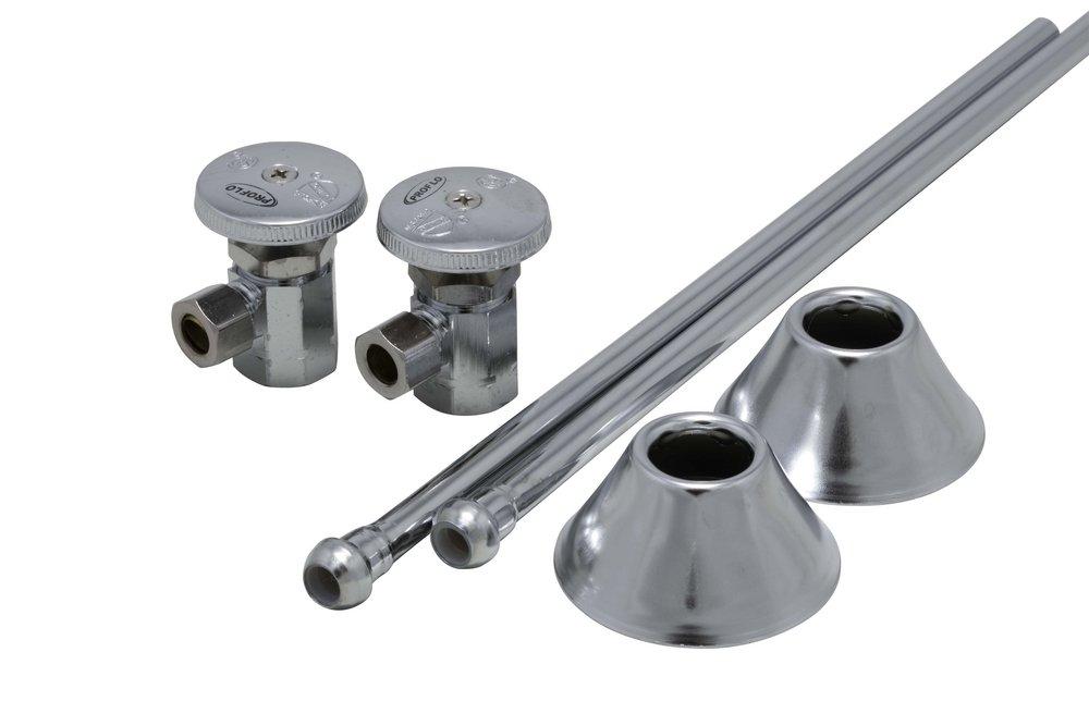 PROFLO&reg; Chrome Plated Sink  Supply Kit in Chrome Plated 