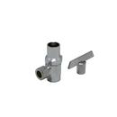 1/2 x 3/8 in. Sweat x Compression Loose Key Straight Supply Stop Valve in Chrome Plated