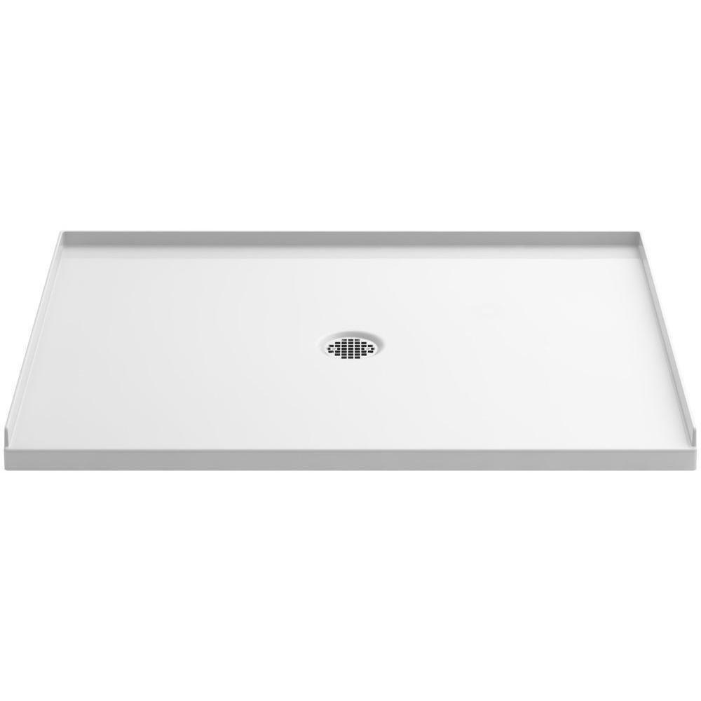Tri-City Marble 32 in. Center Drain Shower Base 