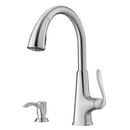 Pfister Stainless Steel 1-Hole Pull-Down Kitchen Faucet with Single Lever Handle 