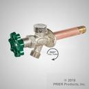 Satin Nickel Plated 3/4 in. Barbed Wall Hydrant