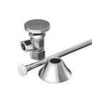 PROFLO&reg; Chrome Plated OD x OD Commercial Closet Kit 