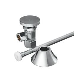 Toilet 5/8 in x 3/8 in. x 1-97/100 in. Supply Kit in Chrome Plated