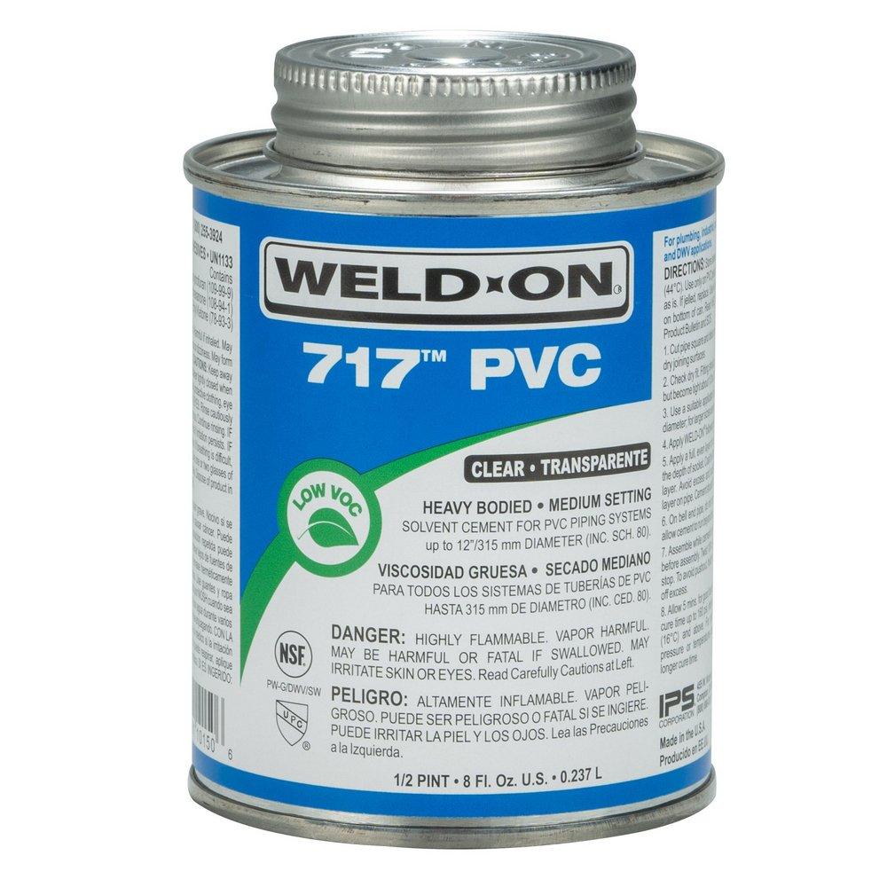 Weld-On&reg; PVC Solvent Cement in Clear 