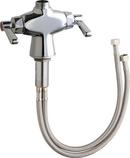 Chicago Faucets Polished Chrome Two Handle Lever Deck Mount Service Faucet 