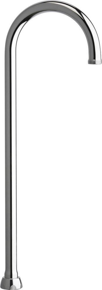 Chicago Faucets Polished Chrome 5-1/4 in. Rigid and Swing Gooseneck Spout 