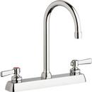 1.5 gpm Hot and Cold Water Washboard Faucet in Polished Chrome