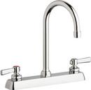 Chicago Faucets Polished Chrome 1.5 gpm Hot and Cold Water Washboard Faucet 