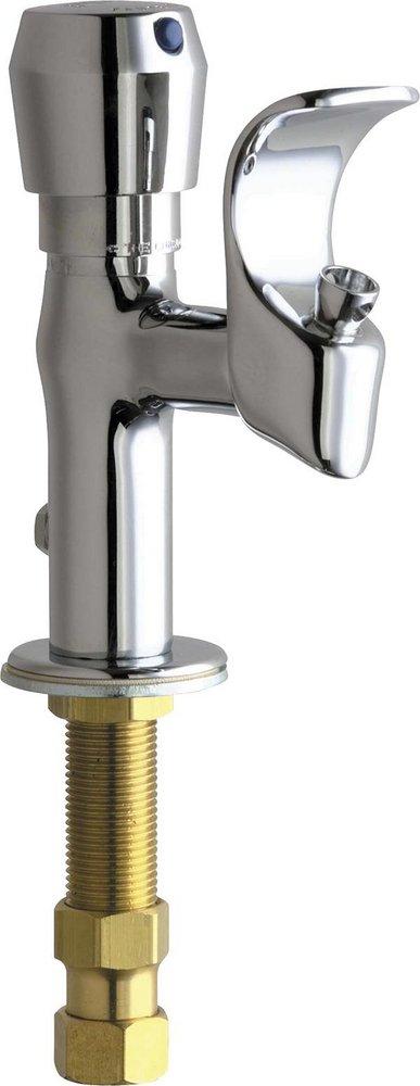 Chicago Faucets Polished Chrome Push Button Handle Bubbler 