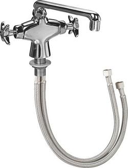 Lead Law Compliant 2 Handle Cross LAB Faucet Chrome