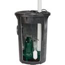 Zoeller Pump Co 115V 90 gpm Polyethylene Sewage Pump and Basin System with 20 ft. Cord 