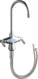 Chicago Faucets Polished Chrome 2.2 gpm Hot and Cold Water Mixing Sink Faucet 