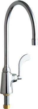 Chicago Faucets Polished Chrome Single Handle Bathroom Sink Faucet 