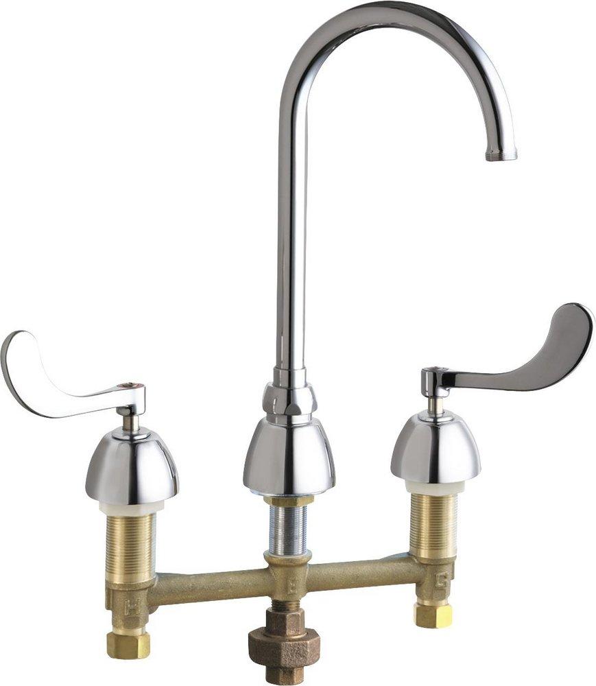 Chicago Faucets Polished Chrome CCY LF CONC H&C WTR SINK 1.5 