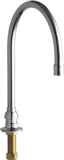 Chicago Faucets Polished Chrome Rigid & Swing Gooseneck Spout 
