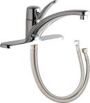 Chicago Faucets Polished Chrome Single Handle Lever Deck Mount Service Faucet 