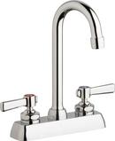 1.5 gpm Hot and Cold Water Washboard with Double Lever Handle in Polished Chrome