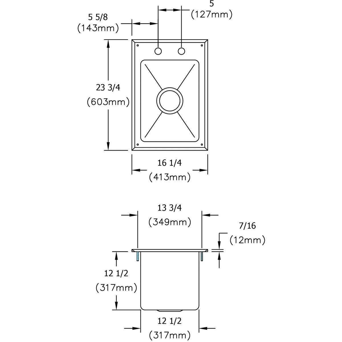 Elkay Brushed Satin 43 x 22 in. Stainless Steel Triple Bowl Drop-in Kitchen Sink in Brushed Satin 
