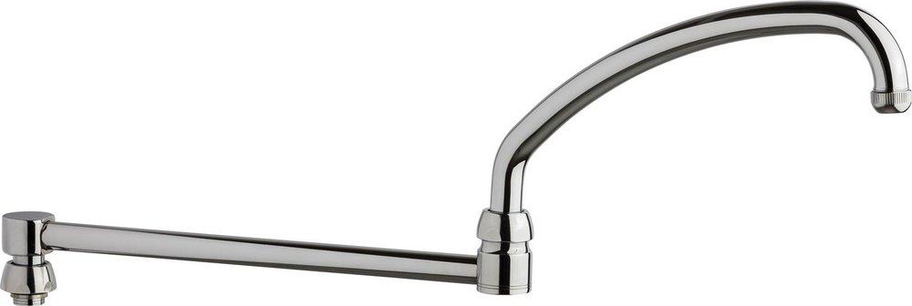 Chicago Faucets Polished Chrome Double Joint Spout 
