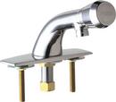 Chicago Faucets Polished Chrome Single Handle Metering Bathroom Sink Faucet 