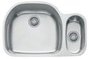 31-1/8 x 20-1/2 in. No Hole Double Bowl Undermount Kitchen Sink in Stainless Steel