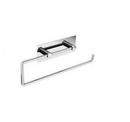Toilet Paper Holder with Back Plate in Polished Chrome
